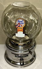 FORD 1C Penny Gum Gumball Machine AKRON NY Chrome SS Ingredients Fired OLD LOGO picture