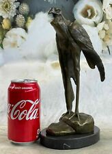 Vintage Reproduction Vienna Bronze Rare Stork Bird Large Size Lost Wax Method picture