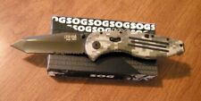 SOG New AE-07 Assisted Opening Aegis Blk Part Serr AUS-8 Tanto Bld Knife/Knives picture