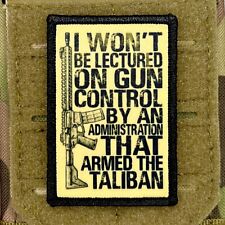 Gun Control Patch / Military Badge Tactical Hook & Loop 401 picture
