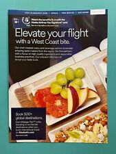 ALASKA AIRLINES  FIRST CLASS MENU — SPRING 2024 picture