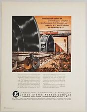 1955 Print Ad United States Rubber Co. Processing Tank on Train Car New York,NY picture