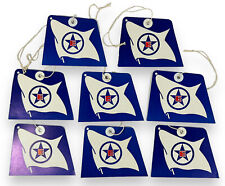 Lot of 8 Vintage 1973 Eastern Steamship Lines Luggage Tags, SS Bahama Star Ship picture