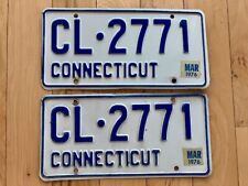 Pair of 1976 Connecticut License Plates picture