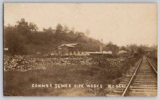 1913 Rogers Ohio Conner Sewer Pipe Works Columbiana County OH RPPC Postcard picture