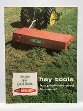 Vintage Avco New Idea Farm Equipment Tractor Hay Tools Folded Sales Brochure picture