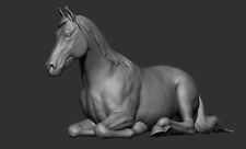 Breyer resin 1/12 Classic scale Horse laying - White Resin Ready To Paint picture