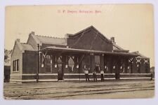 1912 Union Pacific (UP) Depot Railway Station in Schuyler, Nebraska Postcard picture