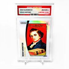 NOAH WEBSTER Great Americans Card GleeBeeCo Holo History (Slab) #NHGR-L Only /25 picture