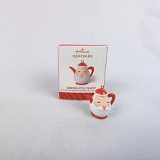 Hallmark Keepsake Miniature Santa's Little Teapot Ornament 2014 NIOB  picture