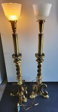 vintage hollywood regency solid brass table picture