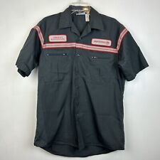 Vtg Northwest Airlines Shirt Sz M Mens by Disney Gray Red Made USA Flaw picture
