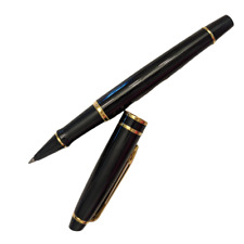 Waterman Expert 2000 Black Gold Trim Rollerball Pen Fine Point Made in Paris picture