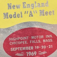 1969 Ford Model A Meet Antique Car Club Highpoint Motor Inn Chicopee Falls MA picture
