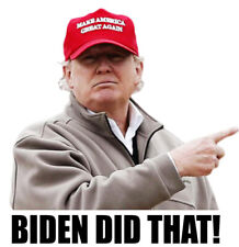 1-100pcs Biden Did that Trump Pointing Sticker Funny Humor Sticker Decal  picture