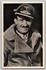 Military WW2 Germany Adolf Josef Ferdinand Galland Luftwaffe Photo Postcard picture