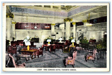 1927 Lobby King Edward Hotel Toronto Ontario Canada Unposted Vintage Postcard picture