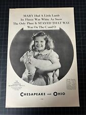 Vintage 1930s Chesapeake & Ohio Lines Print Ad picture