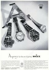 1960s Rolex Submariner Day Date GMT Master Lady Date watch ad NEW poster 18x24 picture
