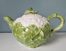 Vintage Fitz & Floyd Majolica Cauliflower Teapot with Lid FF 1985  Japan EUC picture