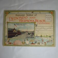 Redondo And Hermosa Beach California Vintage Souvenir Postcard Folder picture