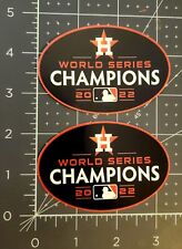 ** 2 - PACK ** Houston Astros World Series Champions 2022 Vinyl Sticker Oval picture