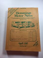 April 1987 Hemmings Motor News Classic Cars Marketplace Book Ads Booklet Tote 1 picture
