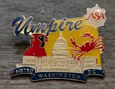 Amateur Softball Association (ASA) Metro Washington D.C. Umpire Lapel Pin picture