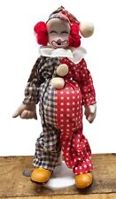 Vintage SCHMID BROS. ? 9” Bisque Porcelain Clown Doll picture