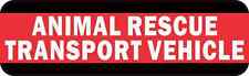 10 x 3 Animal Rescue Transport Vehicle Sticker Car Truck Vehicle Bumper Decal picture