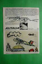 Alitalia Airlines Company Aerial Advertising 1 Page 1962 Drawing Child picture