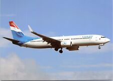 Luxair Airlines - Boeing 737-8K5 - 4x6 Airplane Postcard- LX-LGT picture