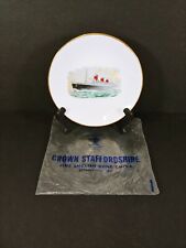 RMS Queen Mary Cunard White Star Line SOUVENIR PLATE by CROWN STAFFORDSHIRE NOS picture