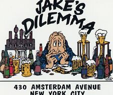 Jake's Dilemma 430 Amsterdam Avenue New York City Beer Bar Postcard Draft picture
