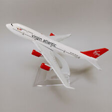 16cm Virgin Atlantic Boeing B747 Airlines Airplane Model Plane Aircraft Metal picture