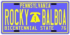 Rocky Balboa movie 1976 Pennsylvania License plate picture