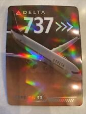 #53 Delta Air Lines Boeing 737 Aircraft Trading Card picture