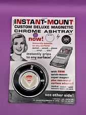 Vintage NOS Instant mount magnetic chrome ashtray car automobile magnetic RARE picture
