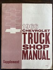 1966 Chevrolet Truck Shop Manual Supplement General Motors Original picture