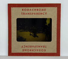 Vintage Kodachrome Transparency Original 35 mm Photo People Walking Hopscotch picture