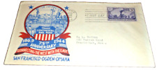 MAY 1944 UNION PACIFIC TRANSCONTINENTAL RAILROAD SOUVENIR ENVELOPE OMAHA Z picture