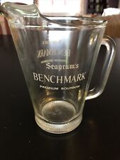 Seagram's Benchmark Premium Bourbon Vintage Glass Manhattan Pitcher picture