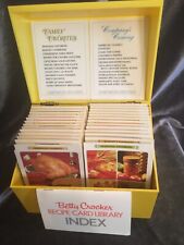 Vintage 1971 BETTY CROCKER RECIPE CARD LIBRARY - Yellow Box & VERIFIED COMPLETE picture