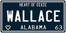 Governor George Wallace 1963 Alabama License Plate picture