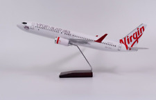 Virgin Australia Airplane Large Plane Model LED 737 Resin Airplane 45Cm VH YFU picture