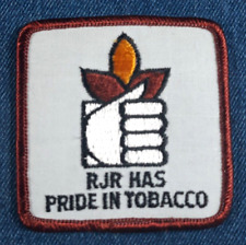 NOS Original Vintage RJ REYNOLDS RJR Has Pride In Tobacco Patch Chew Cigarette picture