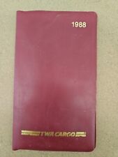 Airline 1988 TWA Cargo Picket Calendar In Plastic Cover  picture