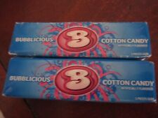 Extremely RARE Cotton Candy Hubba Bubba Bubblicious Gum 2 Sealed Collector Packs picture