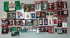 53 Christmas Ornaments & Figurines Lot = Hallmark, Carlton, Trim-A-Home, Dept 56 picture