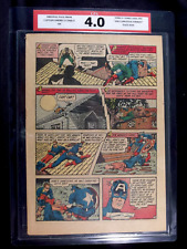 Captain America Comics #35 CPA 4.0 SINGLE PAGE #9/10 